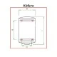 Θερμοσίφωνας - Boiler ECO SYSTEM 80L 3,50Kw Titanium Glass οριζόντιο με εσωτερικό εναλλάκτη