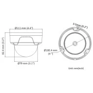 HIKVISION HIWATCH IP κάμερα HWI-D121H, POE, 2.8mm, 2MP, IP67 & IK10 με εύρος υπερύθρων IR έως 30m