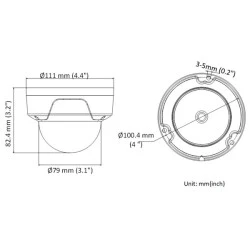 HIKVISION HIWATCH IP κάμερα HWI-D121H, POE, 2.8mm, 2MP, IP67 & IK10 με εύρος υπερύθρων IR έως 30m