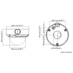 Δικτυακή κάμερα POE IP HWI-D640H-Z HIKVISION HIWATCH 2.8-12mm 4MP δυνατότητα καταγραφής σε κάρτα micro SD έως 256GB IP67 IR έως 30m