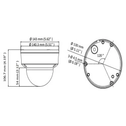 Υβριδική κάμερα 4 σε 1 HIKVISION HIWATCH HWT-D320-VF, 2.8-12mm, 2MP με λειτουργία ημέρας νύχτας  IP66, IK10 & υπερύθρων IR έως 40m