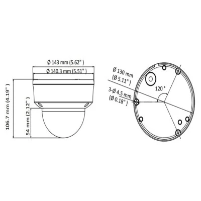 Υβριδική κάμερα 4 σε 1 HIKVISION HIWATCH HWT-D320-VF, 2.8-12mm, 2MP με λειτουργία ημέρας νύχτας  IP66, IK10 & υπερύθρων IR έως 40m