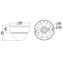 UNIARCH IP κάμερα IPC-D122-PF28, 2.8mm με αισθητήρα ανάλυσης 2MP, IP67/IK10, PoE, IR έως 30m
