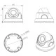 LONGSE υβριδική κάμερα LIRDBAHTC500FKE fixed φακός 2.8mm, 5MP με ανθεκτικό μεταλλικό σώμα IP67, IR 20m