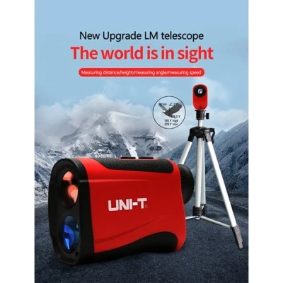 UNI-T laser μετρητής εύρους απόστασης LM1000 7x οπτικό ζουμ για ακριβή μέτρηση ύψους, απόστασης & γωνίας