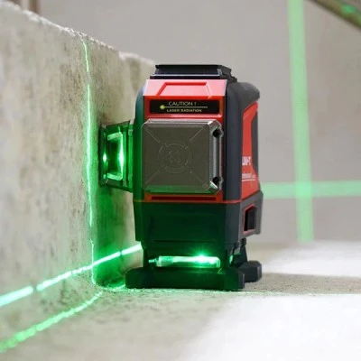UNI-T γραμμικό αλφάδι laser LM575LD με πράσινη δέσμη 12 ακτίνων 3D ιδανικό για οριζόντια και κάθετη εφαρμογή
