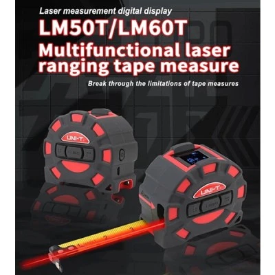 Ψηφιακό μέτρο laser UNI-T LM60T μέτρηση έως 60m, m/ft/in μεταλλική μετροταινία 5m & επαναφορτιζόμενη μπαταρία