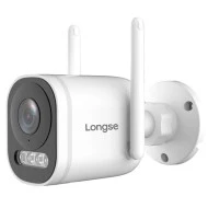 LONGSE smart κάμερα LTP4F, Wi-Fi, 2.8mm, 1/2.7" CMOS, 4MP, IP65 με αμφίδρομη μεταφορά φωνής & ήχου
