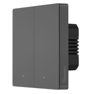 SONOFF smart διακόπτης M5-2C-86 διπλός WiFi σε γκρι χρώμα με λειτουργία χρονοδιακόπτη για απομακρυσμένο έλεγχο φωτισμού