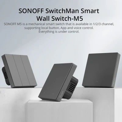SONOFF smart διακόπτης M5-3C-86 τριπλός WiFi γκρι για απομακρυσμένος έλεγχο & λειτουργία χρονοδιακόπτη SONOFF smart διακόπτης M5-3C-86 τριπλός WiFi γκρι για απομακρυσμένος έλεγχο & λειτουργία χρονοδιακόπτη