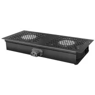 Σύστημα ψύξης POWERTECH NETW-0008 cooling fan για rack με 2x fans 29.5x13x4cm