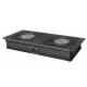 Σύστημα ψύξης POWERTECH NETW-0008 cooling fan για rack με 2x fans 29.5x13x4cm