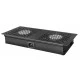 POWERTECH Σύστημα ψύξης NETW-0009  cooling fan για rack με 4x fans 2x 29.5x13x4cm