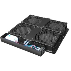 Σύστημα ψύξης POWERTECH NETW-0010 cooling fan με θερμοστάτη για rack 29.5x31x4cm με 4 fans
