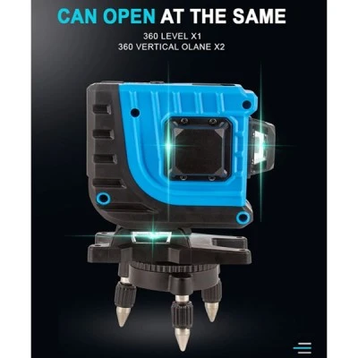 Γραμμικό αλφάδι laser NOYAFA NF-112G με πράσινη δέσμη 12 ακτίνων 3D IP54 & τηλεχειριστήριο για απομακρυσμένο έλεγχο