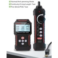 NOYAFA tester καλωδίων δικτύου NF-8209S για RJ45 PoE για μέτρηση μήκους καλωδίων από 2.5m έως 500m