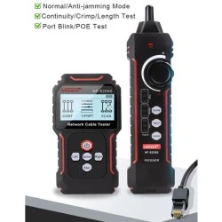 NOYAFA tester καλωδίων δικτύου NF-8209S για RJ45 PoE για μέτρηση μήκους καλωδίων από 2.5m έως 500m