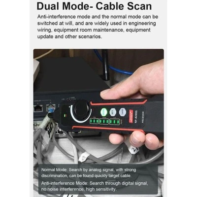 NOYAFA tester καλωδίων δικτύου NF-8209S για RJ45 PoE για μέτρηση μήκους καλωδίων από 2.5m έως 500m NOYAFA tester καλωδίων δικτύου NF-8209S για RJ45 PoE για μέτρηση μήκους καλωδίων από 2.5m έως 500m