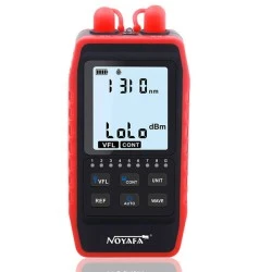 NOYAFA tester καλωδίων οπτικής ίνας NF-908L, 850-1625nm, -60~8dBm με φακό για εργασία στο σκοτάδι