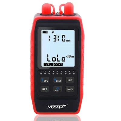 NOYAFA tester καλωδίων οπτικής ίνας NF-908L, 850-1625nm, -60~8dBm με φακό για εργασία στο σκοτάδι NOYAFA tester καλωδίων οπτικής ίνας NF-908L, 850-1625nm, -60~8dBm με φακό για εργασία στο σκοτάδι