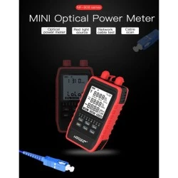 NOYAFA tester καλωδίων οπτικής ίνας NF-908L, 850-1625nm, -60~8dBm με φακό για εργασία στο σκοτάδι
