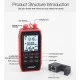 NOYAFA tester καλωδίων οπτικής ίνας NF-908L, 850-1625nm, -60~8dBm με φακό για εργασία στο σκοτάδι NOYAFA tester καλωδίων οπτικής ίνας NF-908L, 850-1625nm, -60~8dBm με φακό για εργασία στο σκοτάδι