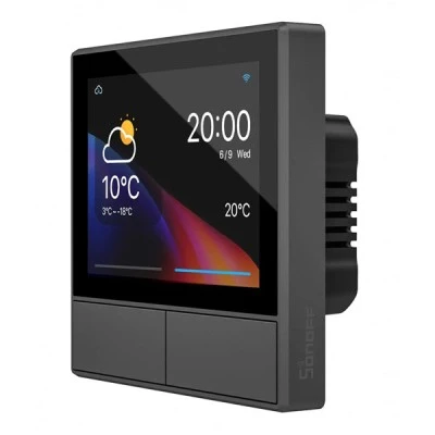 SONOFF smart panel ελέγχου NSPanel με οθόνη αφής 2-gang Wi-Fi με 2 φυσικούς διακόπτες & φωνητικός έλεγχος με Amazon Alexa και Google Assistant