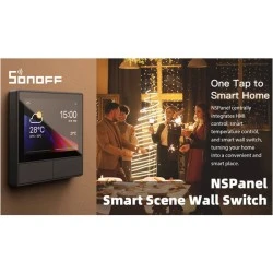 SONOFF smart panel ελέγχου NSPanel με έγχρωμη οθόνη αφής 2-gang Wi-Fi απομακρυσμένος έλεγχος μέσω smartphone & φωνητικός έλεγχος