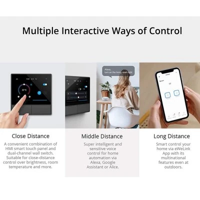 SONOFF smart panel ελέγχου NSPanel με έγχρωμη οθόνη αφής 2-gang Wi-Fi απομακρυσμένος έλεγχος μέσω smartphone & φωνητικός έλεγχος SONOFF smart panel ελέγχου NSPanel με έγχρωμη οθόνη αφής 2-gang Wi-Fi απομακρυσμένος έλεγχος μέσω smartphone & φωνητικός έλεγχος