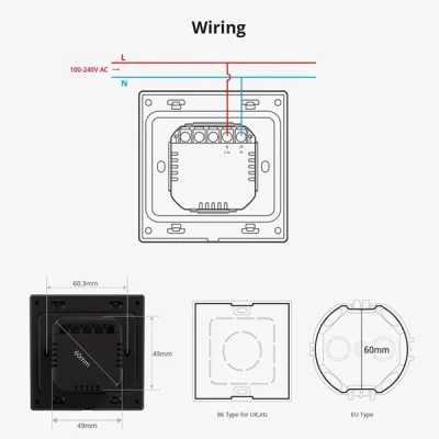 SONOFF smart panel ελέγχου NSPanel Pro Wi-Fi Zigbee 3.0 με έγχρωμη οθόνη αφής και ενσωματωμένο μικρόφωνο για αμφίδρομη μεταφορά φωνής & ήχου