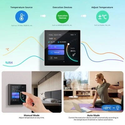 SONOFF smart panel ελέγχου NSPanel Pro Wi-Fi Zigbee με έγχρωμη οθόνη αφής & απομακρυσμένος έλεγχος συσκευών μέσω smartphone SONOFF smart panel ελέγχου NSPanel Pro Wi-Fi Zigbee με έγχρωμη οθόνη αφής & απομακρυσμένος έλεγχος συσκευών μέσω smartphone