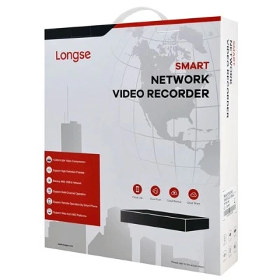 Καταγραφικό NVR LONGSE με ανάλυση 4K & υποστήριξη εώς 32 κανάλια με αμφίδρομη μεταφορά ήχου