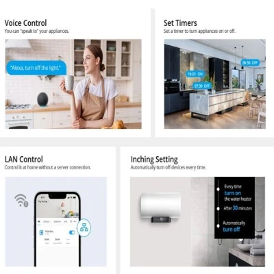 SONOFF smart διακόπτης παρακολούθησης ισχύος POWR320D Wi-Fi 20A για τη διαχείριση εξ αποστάσεως συσκευών & οθόνη ενδείξεων