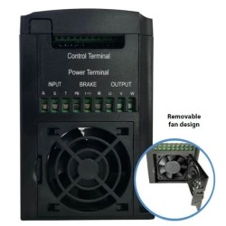 Ρυθμιστής στροφών POWERTECH VFD PT-A37G-T43P3P, 3.7KW, 3hp με αυτόματη ενίσχυση ροπής & αντιστάθμιση ολίσθησης