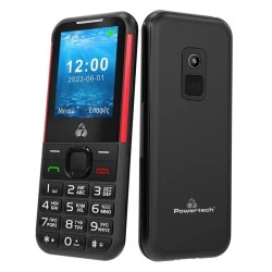 Κινητό τηλέφωνο POWERTECH Sentry 4G PTM-33, SOS Call, με φακό σε μαύρο χρώμα