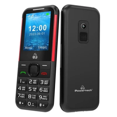 Κινητό τηλέφωνο POWERTECH Sentry 4G PTM-33, SOS Call, με φακό σε μαύρο χρώμα Κινητό τηλέφωνο POWERTECH Sentry 4G PTM-33, SOS Call, με φακό σε μαύρο χρώμα