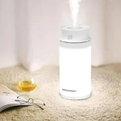 ROCKROSE υγραντήρας RRCT06, 400ml φωτιζόμενος λευκός με 3 ρυθμίσεις φωτεινότητας