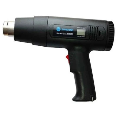 SUNSHINE πιστόλι θερμού αέρα RS-1800D 1800W 2 ταχυτήτων  μαύρο με οθόνη LCD & ενσωματωμένο stand