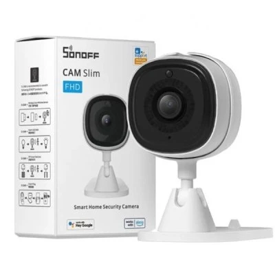 SONOFF smart κάμερα S-CAM με ηχητικό συναγερμό, 1080p FHD, Wi-Fi με ηχητικό συναγερμό όταν εντοπίζεται κίνηση & νυχτερινή λειτουργία