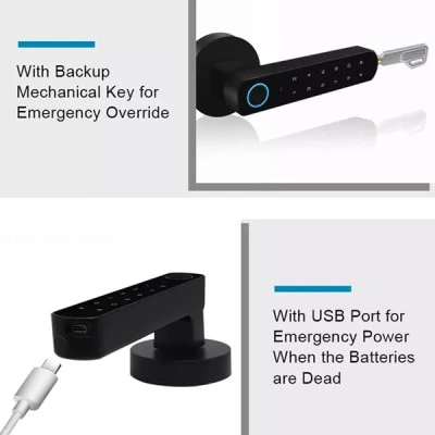Ηλεκτροπύρος SECUKEY D100-BT συνδυασμού & fingerprint με σύνδεση Bluetooth