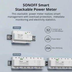 SONOFF smart μονάδα 4x ρελέ SPM-4RELAY για μονάδα παρακολούθησης ισχύος