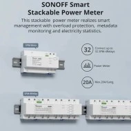 SONOFF smart μονάδα παρακολούθησης ισχύος SPM-MAIN WiFi/Ethernet 20A με προστασία υπερφόρτωσης