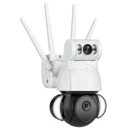 Ασύρματη κάμερα Sectec WiFi με 2 φακούς 3.6mm & 8mm, αισθητήρα ανάλυσης 4MP IP66 & δυνατότητα ενεργοποίησης φωτισμού κατά τον εντοπισμό κίνησης