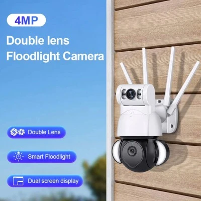 Ασύρματη κάμερα Sectec WiFi με 2 φακούς 3.6mm & 8mm, αισθητήρα ανάλυσης 4MP IP66 & δυνατότητα ενεργοποίησης φωτισμού κατά τον εντοπισμό κίνησης