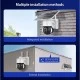 SECTEC smart ηλιακή κάμερα ST-S518M-3M με προβολείς, 3MP, Wi-Fi, PTZ με αμφίδρομη μεταφορά φωνής & ήχου αδιάβροχη IP67