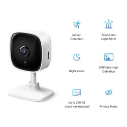 Smart κάμερα εσωτερικού χώρου  TP-Link 3MP με ενσωματωμένο μικρόφωνο και ηχείο &  λειτουργία νυχτερινής όρασης