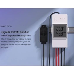 SONOFF smart διακόπτης ελέγχου θερμοκρασίας/υγρασίας THR320D WiFi 20A με φωνητικό έλεγχο, συμβατό με Amazon Alexa & Google Assistant