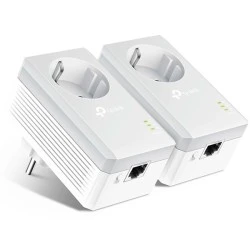 Διπλό TP-LINK AV600 Powerline Starter Kit για ενσύρματη σύνδεση με Passthrough πρίζα & θύρα Ethernet TL-PA4010PVer. 4.0