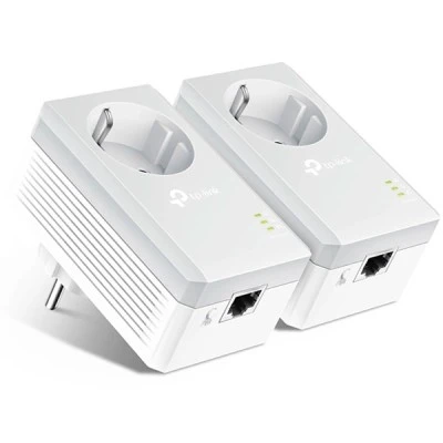 Διπλό TP-LINK AV600 Powerline Starter Kit για ενσύρματη σύνδεση με Passthrough πρίζα & θύρα Ethernet TL-PA4010PVer. 4.0 Διπλό TP-LINK AV600 Powerline Starter Kit για ενσύρματη σύνδεση με Passthrough πρίζα & θύρα Ethernet TL-PA4010PVer. 4.0