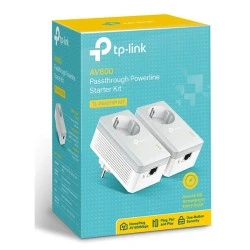 Διπλό TP-LINK AV600 Powerline Starter Kit για ενσύρματη σύνδεση με Passthrough πρίζα & θύρα Ethernet TL-PA4010PVer. 4.0